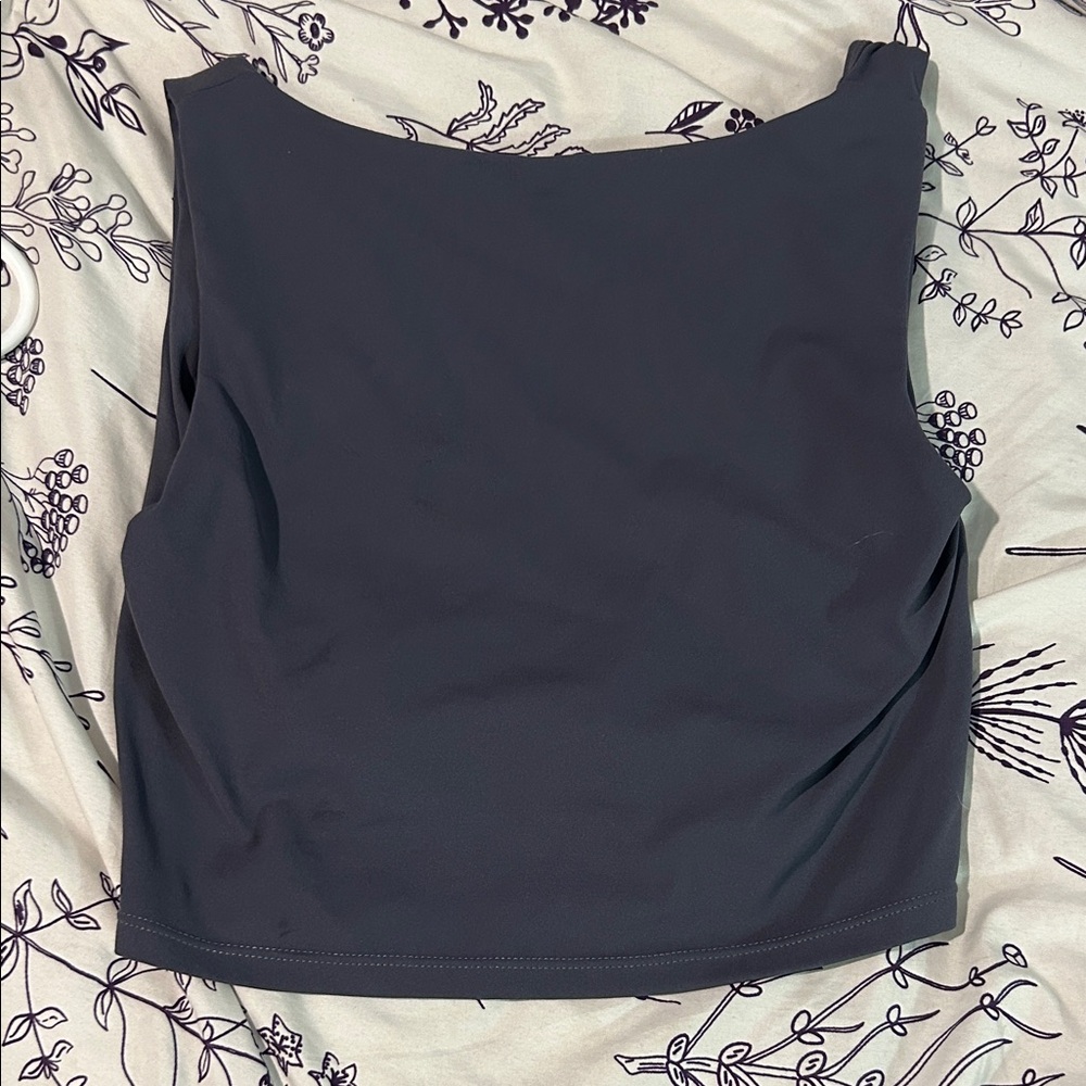 Elegant dark grey backless  Women's bra Top
